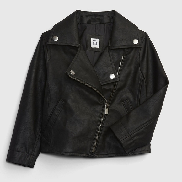 Gap Faux Leather Zip-up Jacket